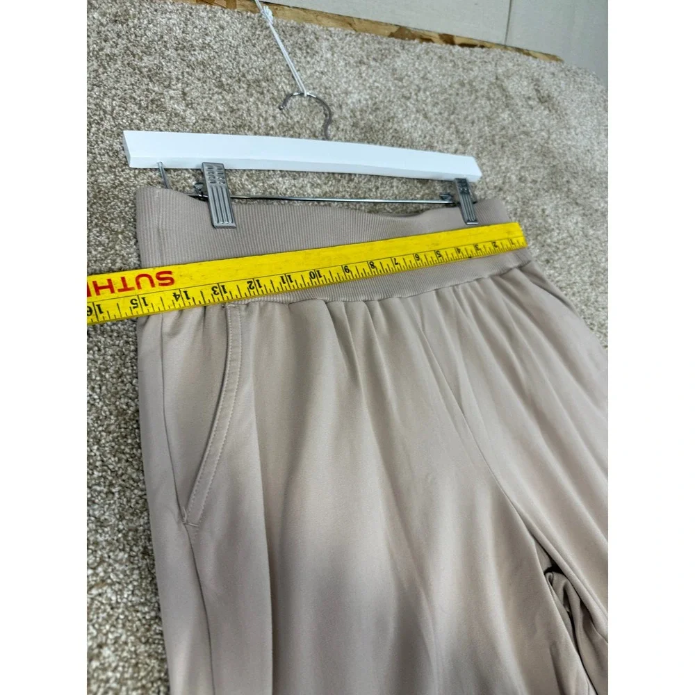 Sincerely Jules Womens Cargo Jogger Pants‎ Tan Beige Large Utility L Athleisure